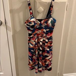 Floral mini dress in S